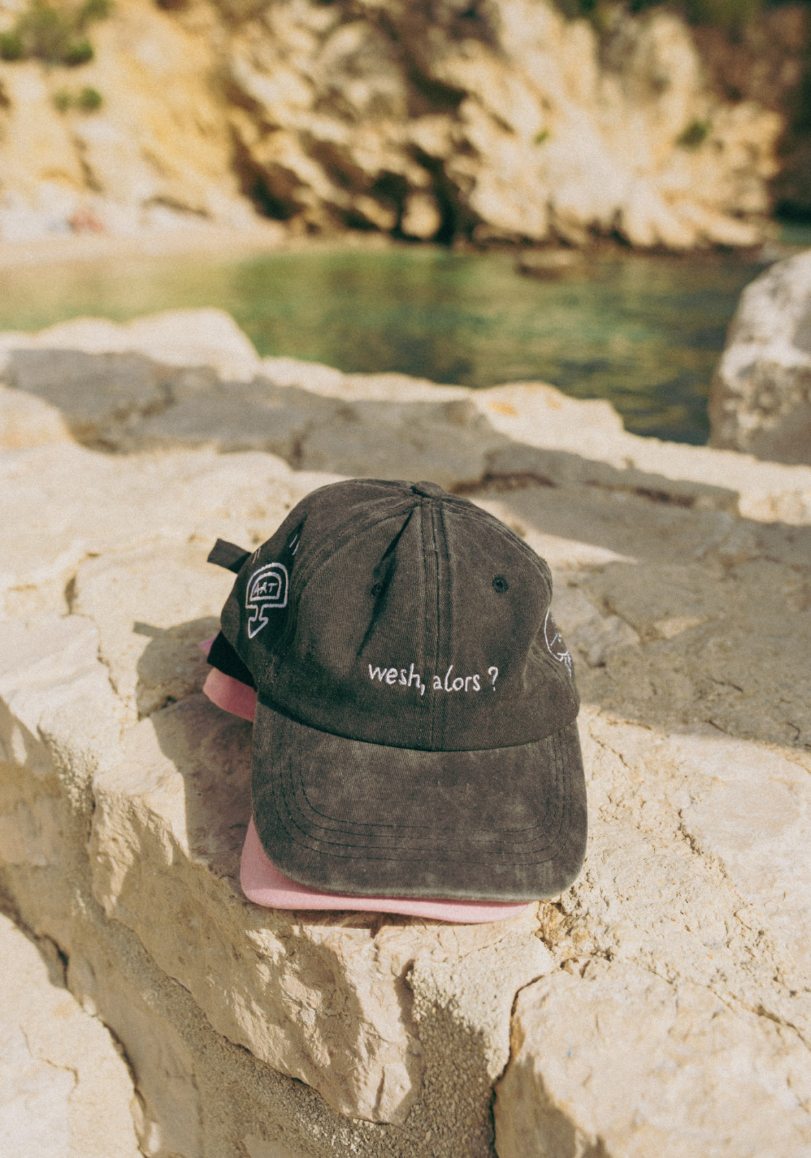 "Wesh Alors" Black Vintage Hat